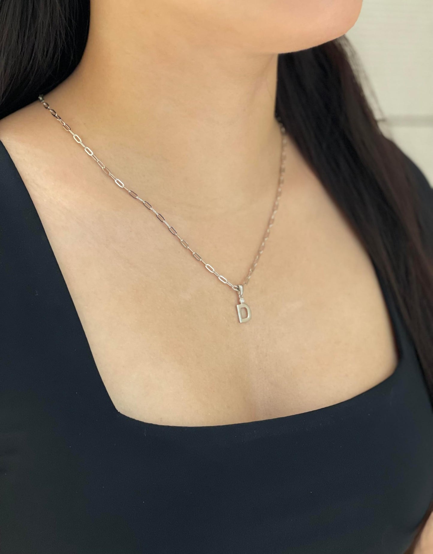 Diamond Letter D Necklace