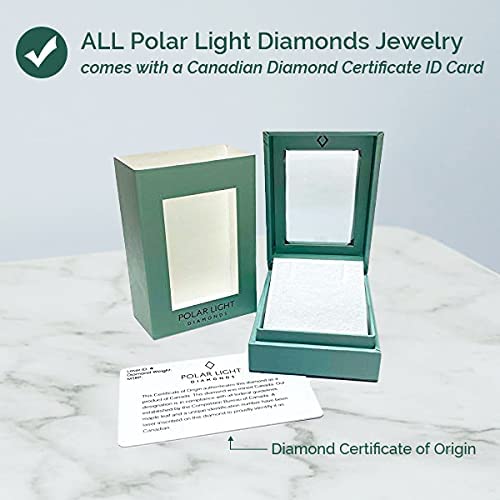 925 Sterling Silver 0.21 Cttw Canadian Diamond Droplet Pendant and Paperclip Chain with Center Dancing Diamond