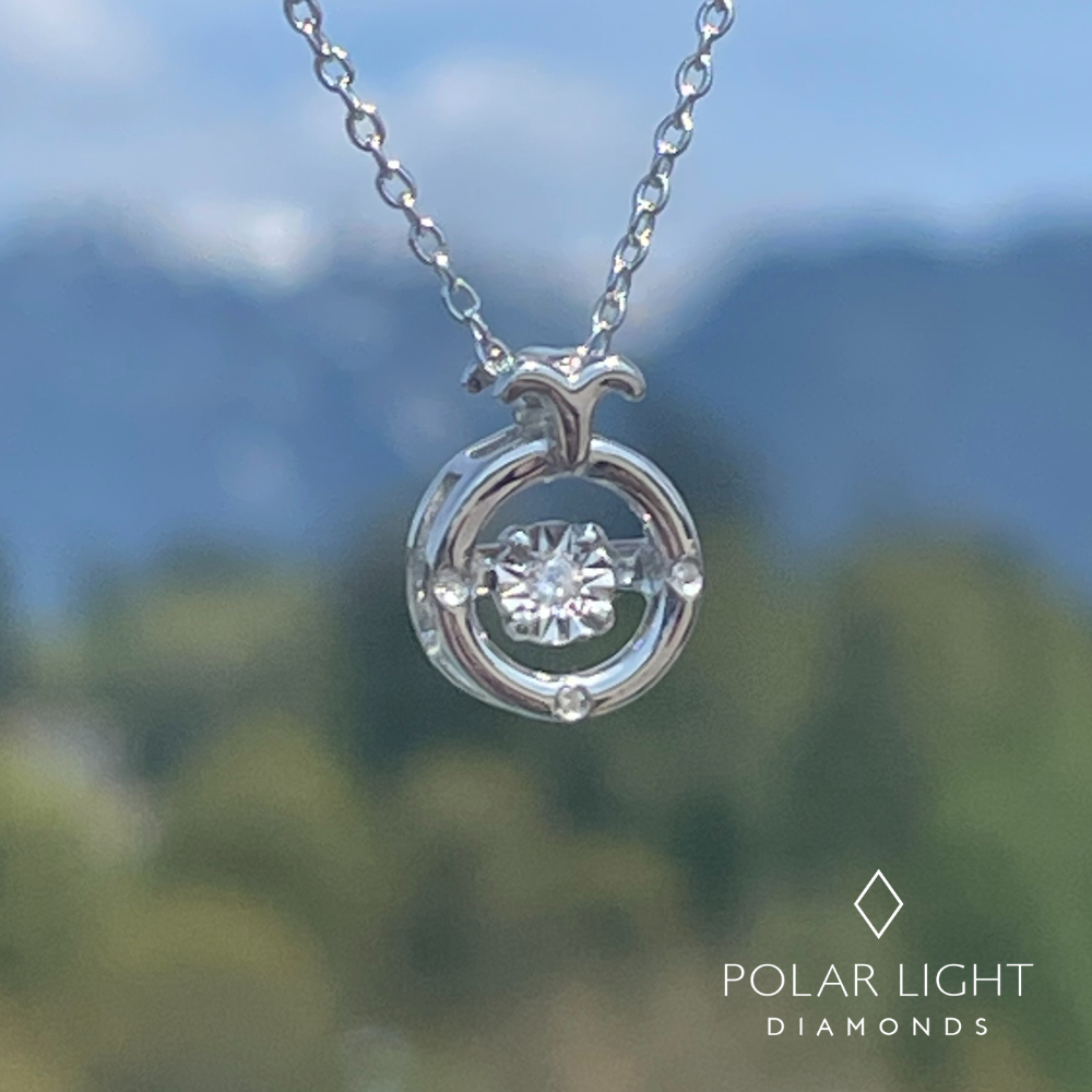 A display of the zodiac horoscope pendant in nature.
